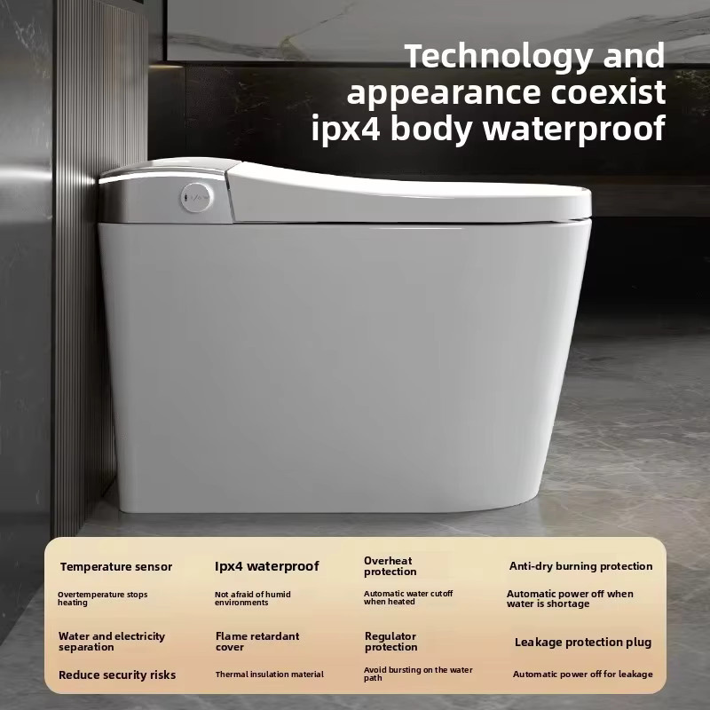 WEllBlue Intelligente Toilette in Weiß mit automatischer Sitzheizung, Doppelspülung und elektrischem Öffnen/Schließen - Bild 2