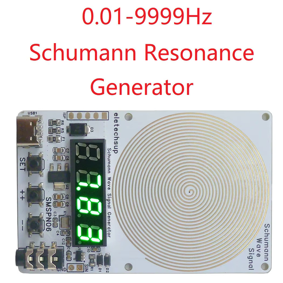 eletechsup Schumann-Resonanzgenerator mit externer Antenne zur Verstärkung des Erd-Herzschlags Signals in den Frequenzen 14,3 Hz, 20,8 Hz, 27,3 Hz und 33,8 Hz - Bild 5
