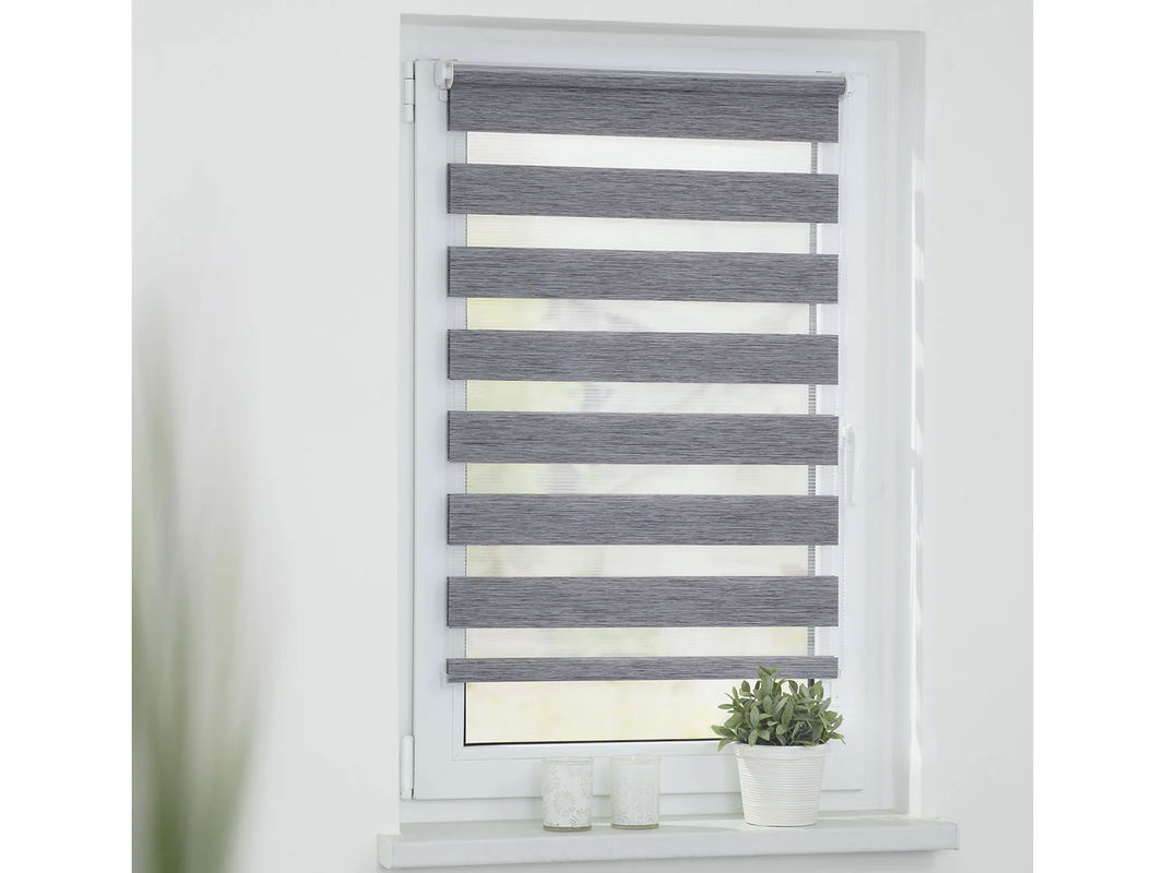 Lichtblick Duo Rollo Klemmfix ohne Bohren in Grau meliert semi-transparent - Bild 2