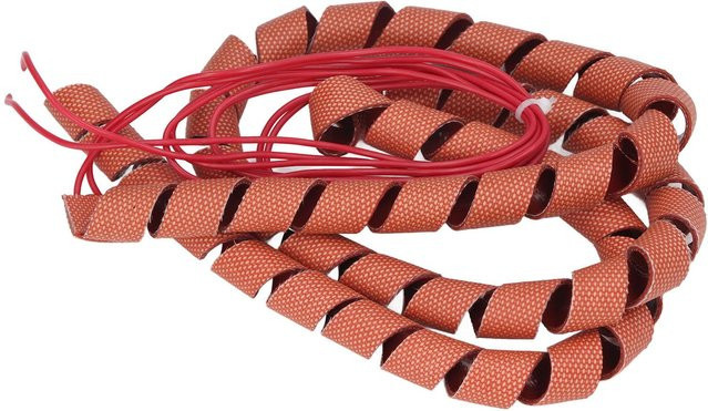 Spiralförmiges Silikon-Heizband als Rohrheizung zur Kabelummantelung für Frostschutz, 220V, 70W, braun - Bild 1