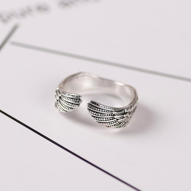 Ring Pterodactylus, Titan, Silberfarbe, Unisex - Bild 1