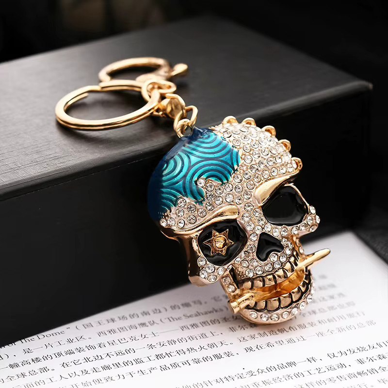 Schlüsselanhänger Metall, Diamantbesetzt, Unisex - Bild 2