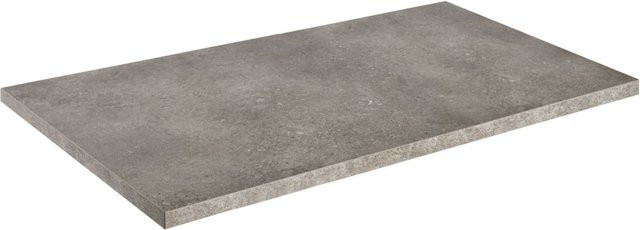 VEGA Outdoor-HPL Tischplatte Esterno rechteckig in Beton-Optik, B: 80 cm, L: 130 cm, H: 3 cm - Bild 1