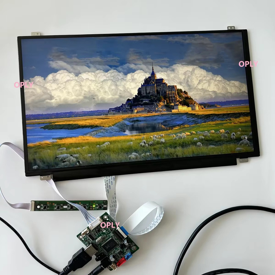 OPLY 15,6 Zoll EDP Monitor Panel mit Mini Controller Board, 1366x768 HD Ready, HDMI-kompatibel für PC, Laptop und Raspberry Pi - Bild 2