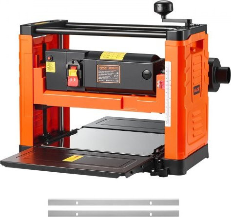 VEVOR Dickenhobel Tischhobel mit 1800W und 23500 U/min, Breite: 33 cm, Farbe: Orange - Bild 1