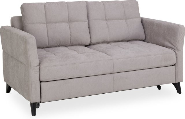 Schlafsofa vito SYSTEMO Trend in Grau mit Stoffbezug und Federkern - Bild 1