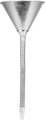 APA Flexibler Metalltrichter mit Schlauch in Silber, Durchmesser: 15,5 cm - Bild 1