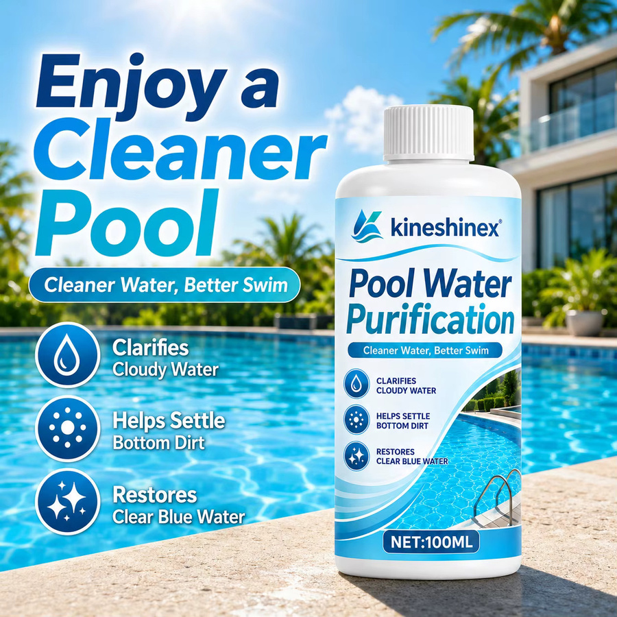 Poolwasser-Klärer zur Wasserklärung für kristallklares Poolwasser, 100 ml - Bild 4