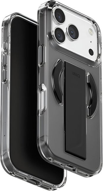 UNIQ Heldro Air MagClick MagSafe Schutzhülle für Apple iPhone 17 Pro, Schwarz und Transparent - Bild 1