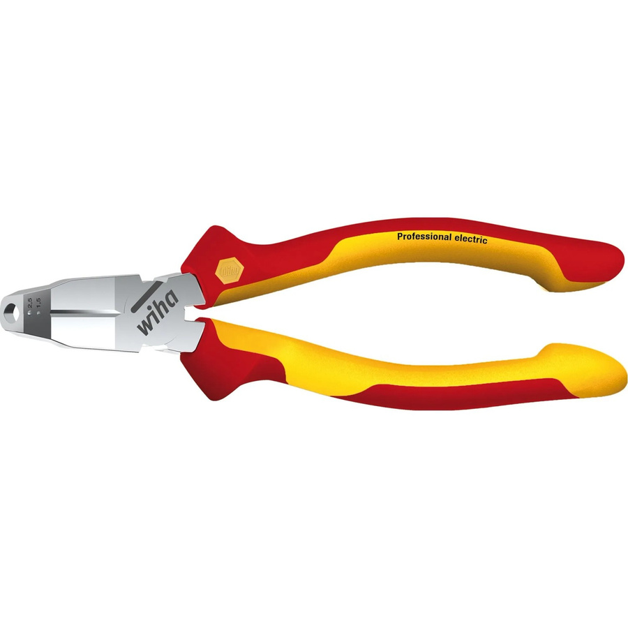 Wiha Installationszange TriCut Professional Seitenschneider in Rot und Gelb, Länge: 170 mm - Bild 2