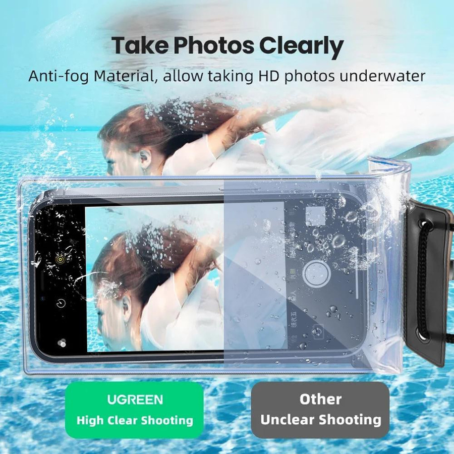 Bai Fen Bai-Digital 3C Universelle Wasserdichte Handyhülle mit IPX8 Schutz in Transparent - Bild 3