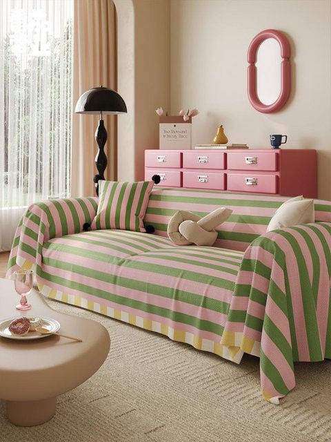 Yiran Furniture Sofabezug mit Streifenmuster in Multicolour, B/B: 180 x 230 cm - Bild 1