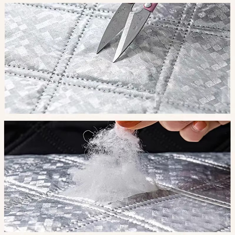 Winddichter und thermoisolierender Verdunkelungsvorhang aus Polyester, Schwarz, Breite: 90,0 cm, Höhe: 60,0 cm - Bild 4