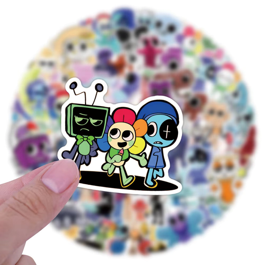 110 Stück Dandys World Graffiti-Aufkleber-Set aus wasserfestem Vinyl in Multicolour für Wasserflaschen, Laptops und Gepäck - Bild 2