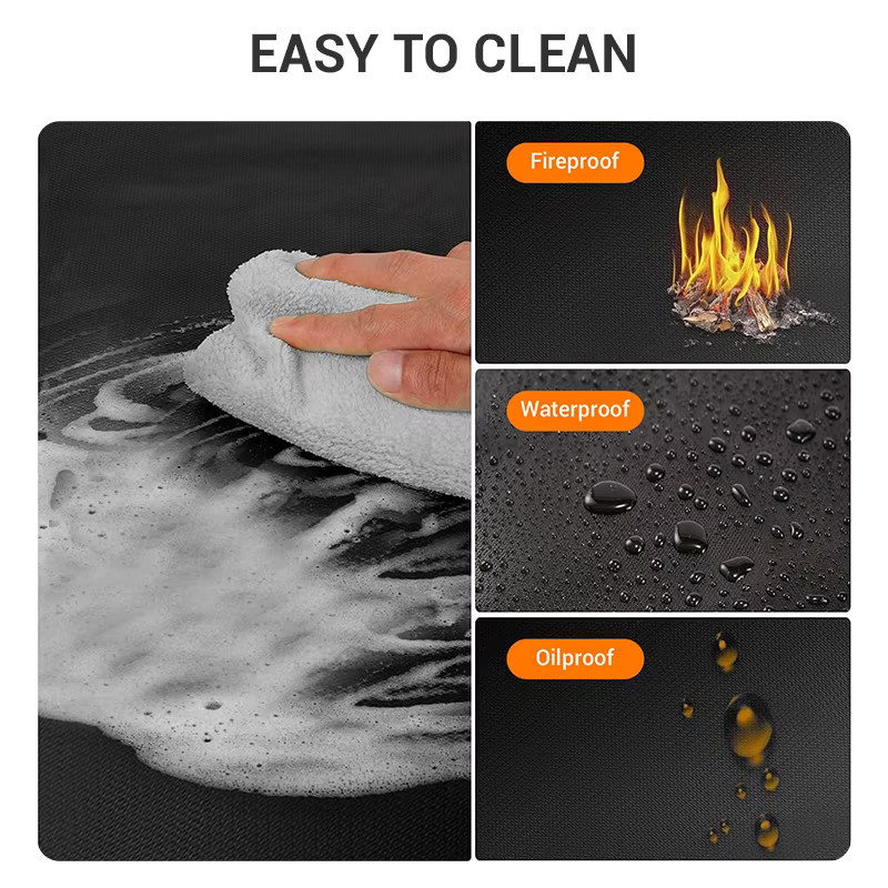 WESTTUNE Outdoor Feuerfeste Matte aus Fiberglas als Anti-Flamme Isolierung für Camping und Grill - Bild 5