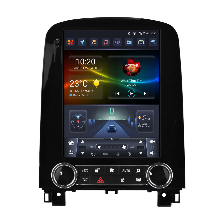 OSSURET Autoradio für Renault Scenic 2013–2024 mit 9,7 Zoll Bildschirm, GPS-Navigation, Carplay und Android Auto, 2 DIN, Schwarz - Bild 6
