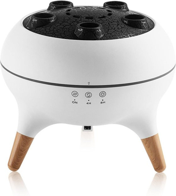 Fishine Quallen-Aromatherapie-Diffusor mit 250 ml Volumen, Desktop-Luftbefeuchter in Weiß mit 7 farbigen Lichtern und Musiksynchronisation - Bild 1