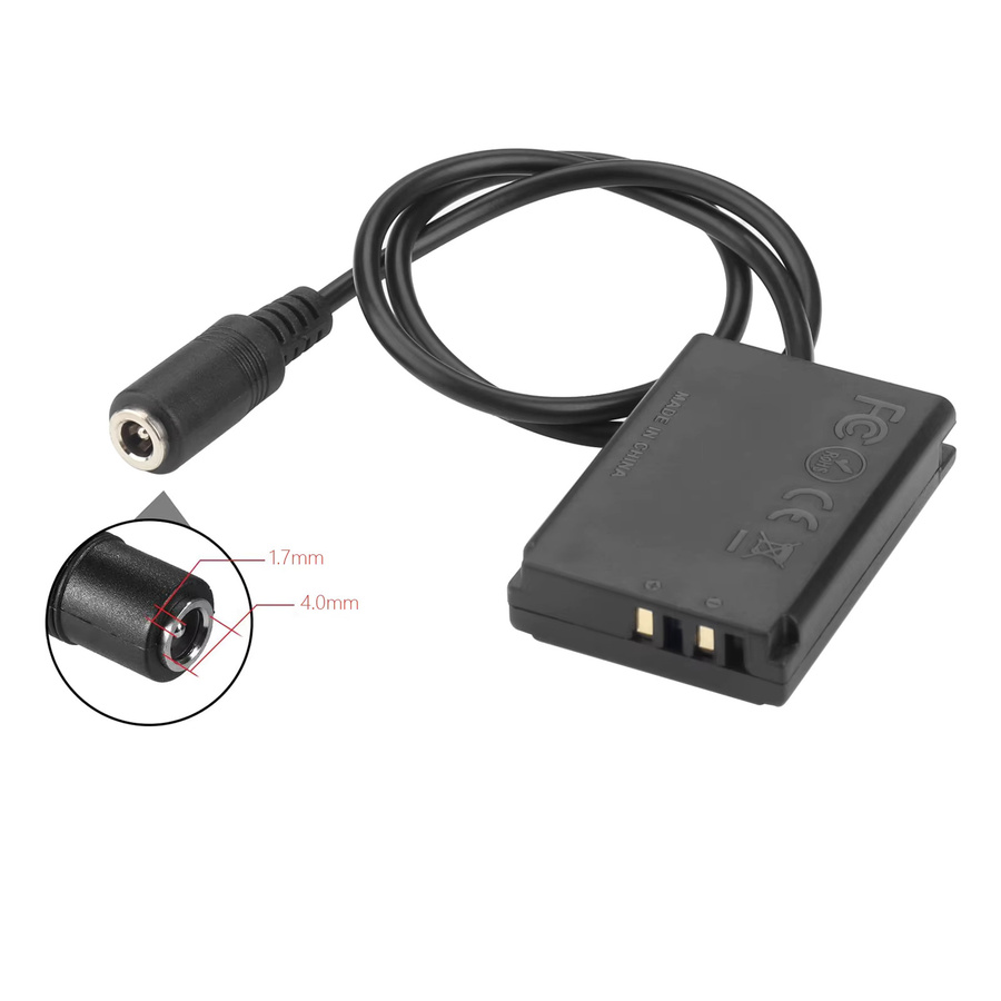 Probty NB13L NB-13L Dummy-Batterie DR-110 USB-A Netzteil DC-Koppler für Canon Kompaktkameras in Schwarz - Bild 2