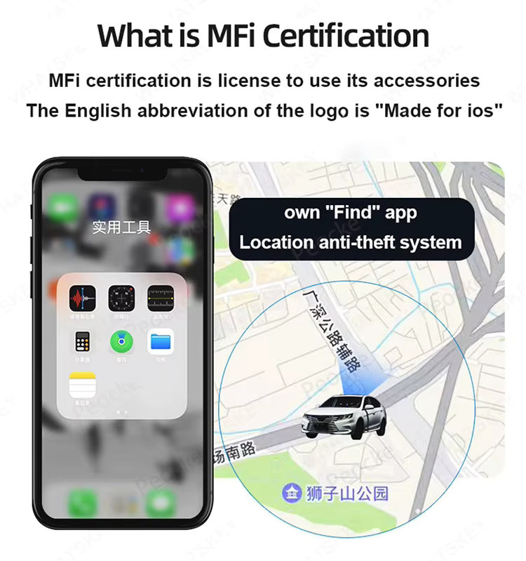 TPBUFF Mini OBD-Tracker GPS-Ortungsgerät in Schwarz mit Find My Device Unterstützung für iOS und Google zur Fahrzeugortung und Diebstahlschutz - Bild 3