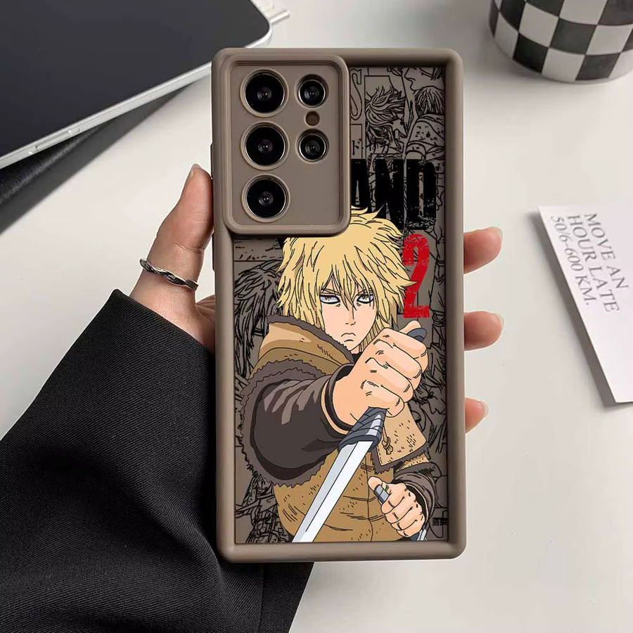 VINLAND SAGA Anime Handyhülle für Samsung Galaxy S26 S25 S24 S23 S22 S21 S20 FE Ultra Plus mit Augen-Design und Silikon-Lanyard - Bild 4