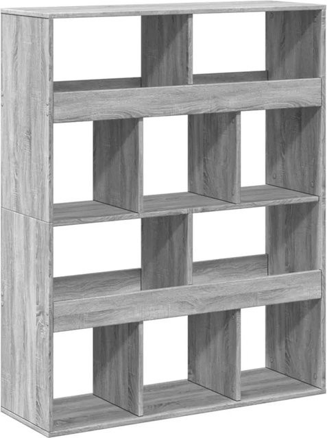 vidaXL Raumteiler Grau Sonoma aus Holzwerkstoff B/T/H: 100 x 33 x 125,5 cm - Bild 1