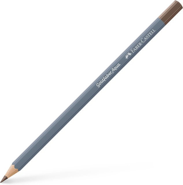 Faber Castell Aqua Aquarellstift in Van-Dyck-Braun mit Pigmenten - Bild 1