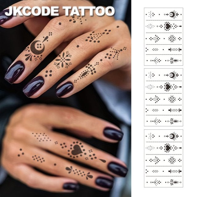 JKCODE TATTOO Temporäre Tattoo-Aufkleber, Damen - Bild 1