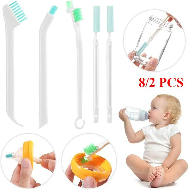 XUNYI Reinigungspinsel Set für Babyflaschen und Trinkbecher, Weiß, Kunststoff - Bild 1