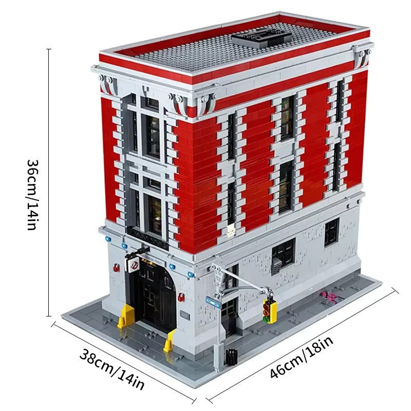 TEOK Feuerwehrstation-Modell, Baustein-Set, 4634 Teile - Bild 2