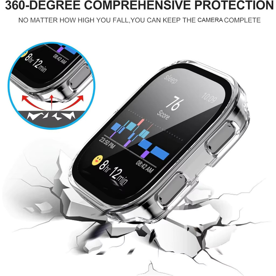 Amazfit Bip 6 Smartwatch Zubehör, Screen Protector und Bumper, Schwarz - Bild 3