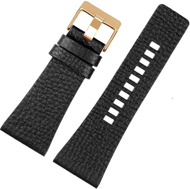kaidini Uhrenarmband Kalbsleder, Schwarz, Herren - Bild 1