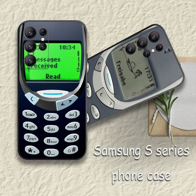 P-Product Retro Nokia Handyhülle aus TPU Soft Cover für Samsung Galaxy S25 S23 S22 S21 S20 S10 Ultra Plus FE - Bild 1