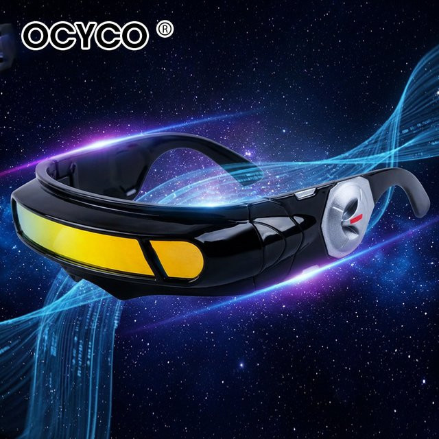 OCYCO 2026 X-Men Cyclops Sonnenbrille, Vollrand, Kunststoff, Schwarz, Unisex - Bild 1