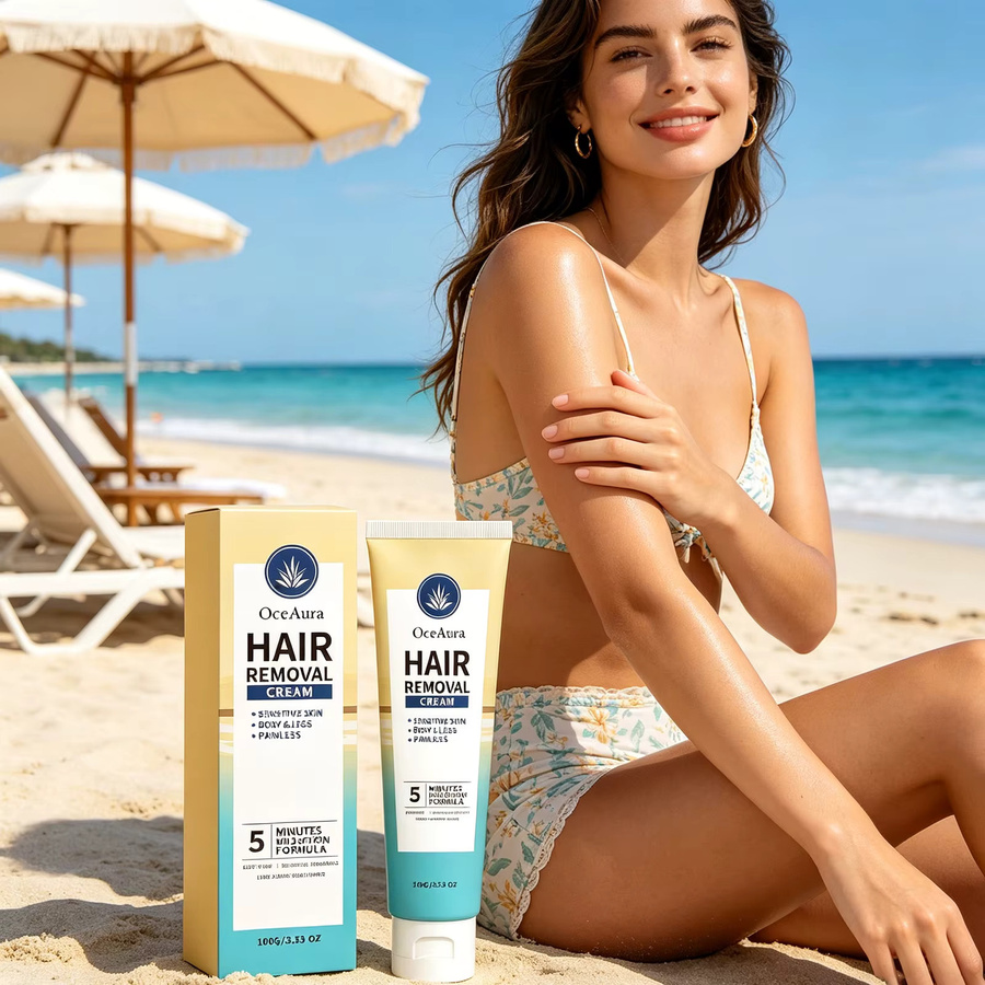 OceAura Körperhaarentfernungscreme mit Sheabutter, Unisex - Bild 5