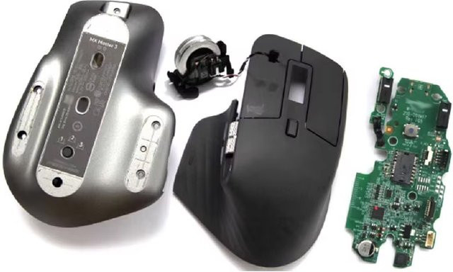 Logitech Ersatzteile für MX Master 3/3s Wireless Mouse: Scroll Wheel Mainboard, Side Scroll Wheel und Aufbewahrungsbox mit Kabelzubehör - Bild 1