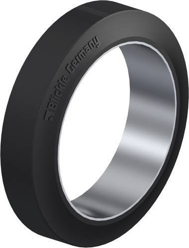 Blickle Bandage Rad BEV 415x100/305-ZST in Schwarz aus Stahl mit einem Durchmesser von 415 mm und einer Tragfähigkeit von 1330 kg - Bild 1
