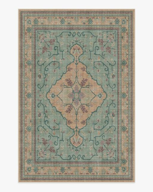 BC-Warm Home Vintage Perserteppich im Ethno-Stil, waschbar und rutschfest, mehrfarbig, B: 80 cm, T: 120 cm - Bild 1