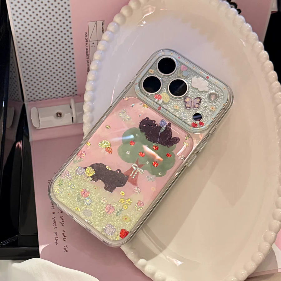 3D-vergoldete Handyhülle mit Schmetterlings-Schleifen-Design für Apple iPhone 13 bis iPhone 17 Pro Max in Gold und Multicolour - Bild 2