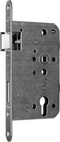 BMH Einsteckschloss 1000 PZW72/9 in Silber aus Edelstahl, D65, F24x235rd, ER, DR - Bild 1