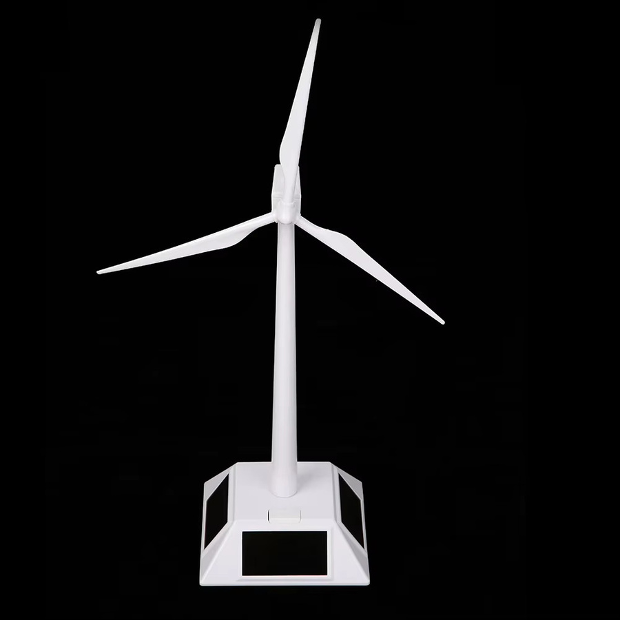 APWIKOGER Solar betriebene Windmühle, Windkraftanlage, Elektronische Farm, Desktop-Modell - Bild 2