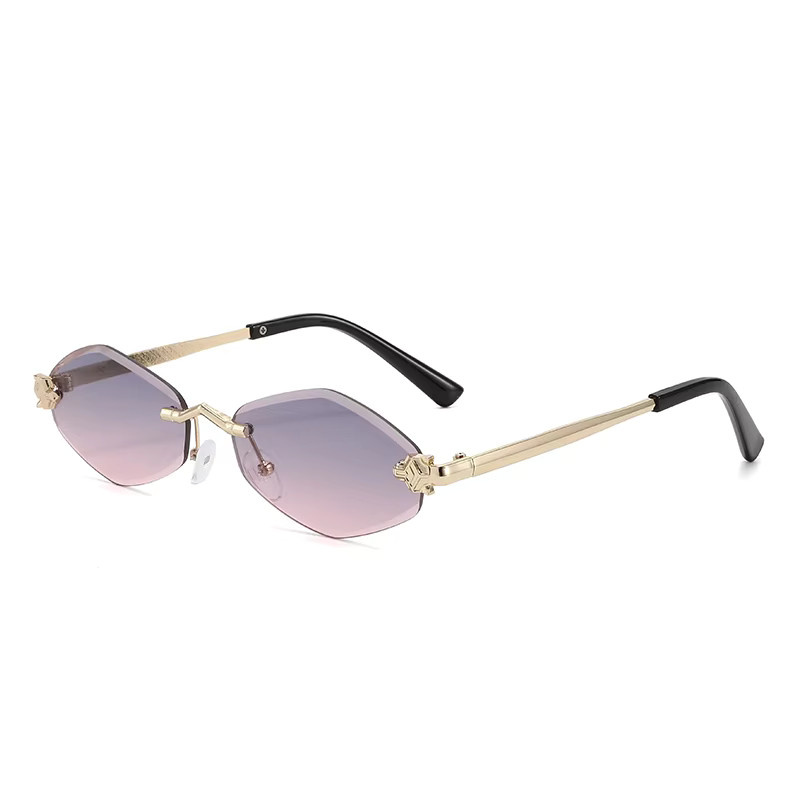 Sumory Sonnenbrille, randlos, hexagonal, Metall, Damen - Bild 3
