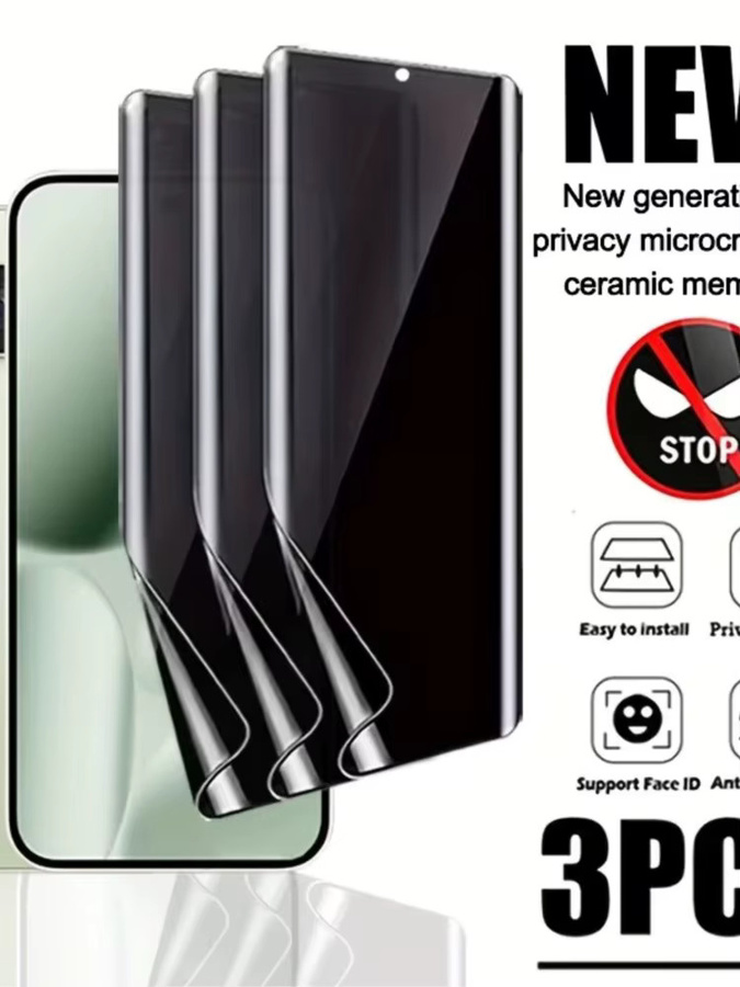 3er Pack Google Pixel Anti-Spy Privacy Hydrogel Displayschutzfolie für Pixel 3a bis Pixel 10 Pro XL - Bild 6