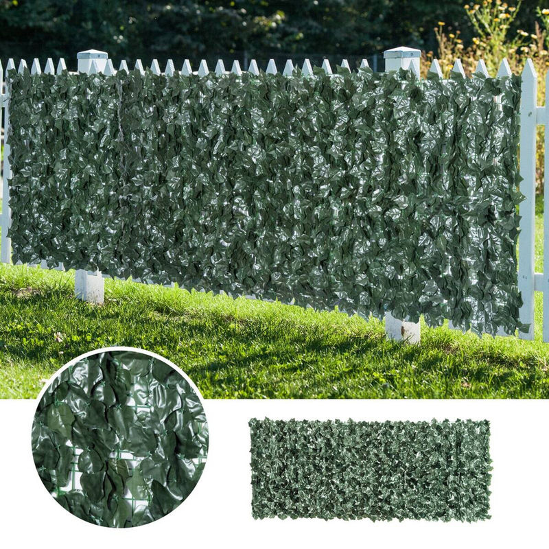 Outsunny Künstliche Hecke aus Kunststoff in Grün, Höhe: 100 cm, Breite: 240 cm - Bild 5