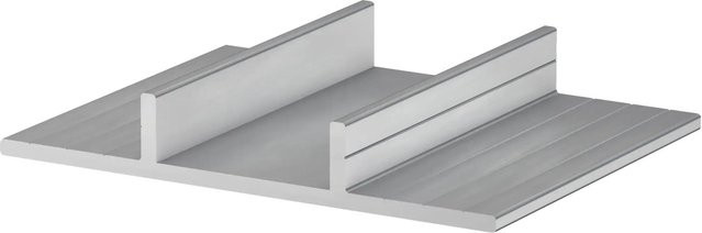 GS Terrassen Boden-Stützanker aus Aluminium in Silber, B/T/H: 30 x 100 x 100 mm - Bild 1