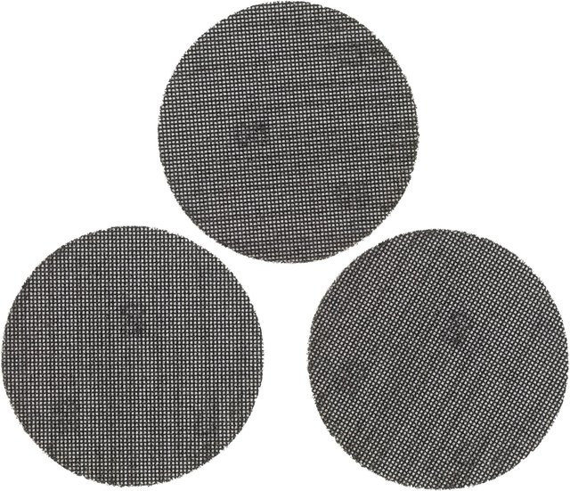 Stanley FatMax Klett Schleifgitter K80 Durchmesser: 125 mm, 3 Stück, Schwarz - Bild 1