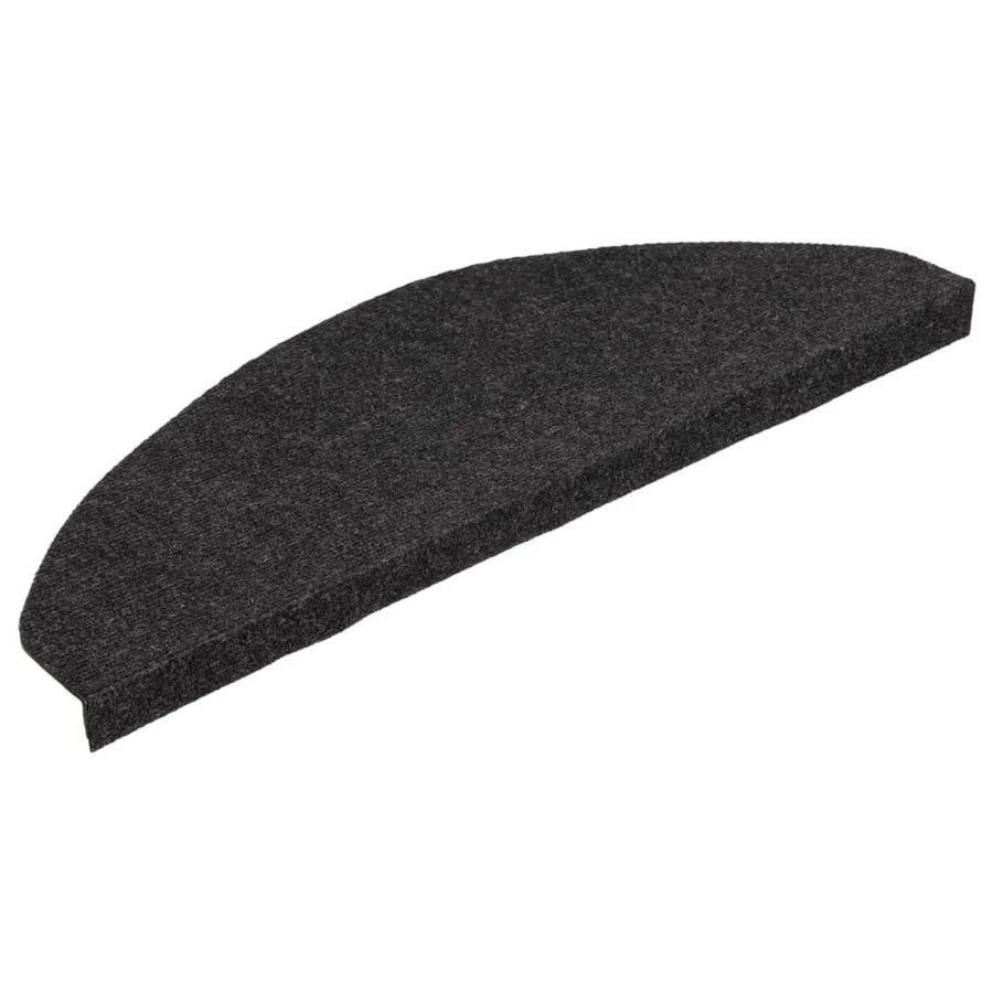 vidaXL Stufenmatten selbstklebend, 15 Stück, Schwarz, rutschfest und schalldämmend, B/T/H: 65 x 22,5 x 3,5 cm - Bild 2
