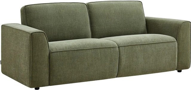 Vente-unique Schlafsofa Moteto in Grün mit Stoffbezug, Breite: 208 cm - Bild 1