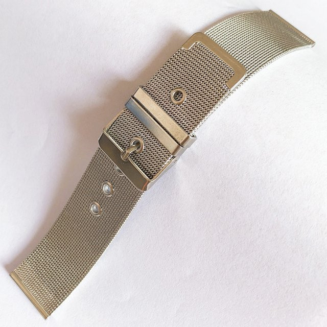Aotelayer Uhrenarmband Edelstahl, Milanaise, Silber, Unisex - Bild 1