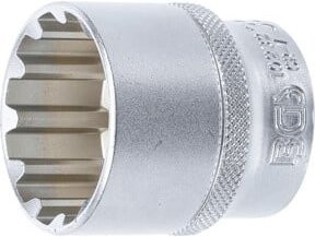 BGS Steckschlüssel-Einsatz Gear Lock 10232, Antrieb 1/2 Zoll, SW 32 mm, Silber - Bild 1