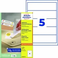Avery Zweckform Ordnerrückenschild Universal Weiß FSC-zertifiziert - Bild 1
